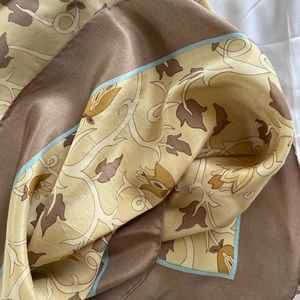 Square Silk Scarf Floral Mortif
